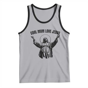 Christian Mom Faith Tank Top Cool Mom Love Jesus TS14 Athletic Heather Black Print Your Wear