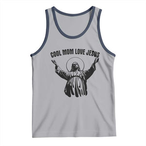 Christian Mom Faith Tank Top Cool Mom Love Jesus TS14 Athletic Heather Navy Print Your Wear