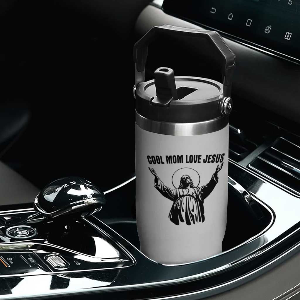 Christian Mom Faith Flip Straw Tumbler Cool Mom Love Jesus TS14 Print Your Wear