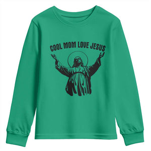 Christian Mom Faith Youth Sweatshirt Cool Mom Love Jesus TS14 Irish Green Print Your Wear