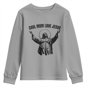 Christian Mom Faith Youth Sweatshirt Cool Mom Love Jesus TS14 Sport Gray Print Your Wear