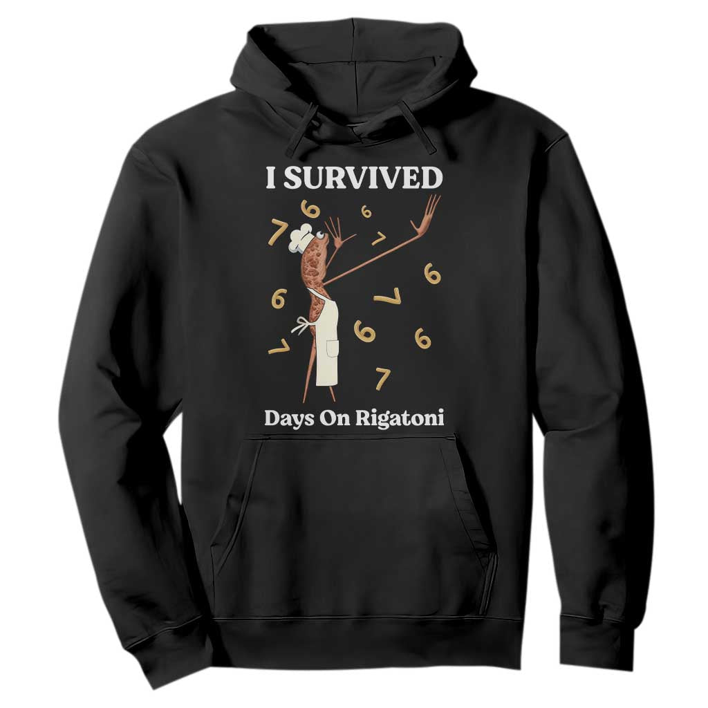Marcus The Worm Meme Hoodie I Survived 67 Days On Rigatoni TS14 Black Print Your Wear