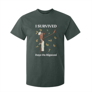 Marcus The Worm Meme T Shirt For Kid I Survived 67 Days On Rigatoni TS14 Dark Forest Green Print Your Wear