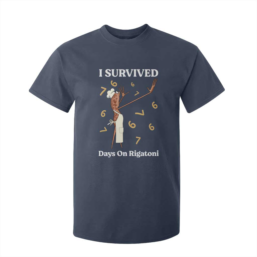 Marcus The Worm Meme T Shirt For Kid I Survived 67 Days On Rigatoni TS14 Navy Print Your Wear