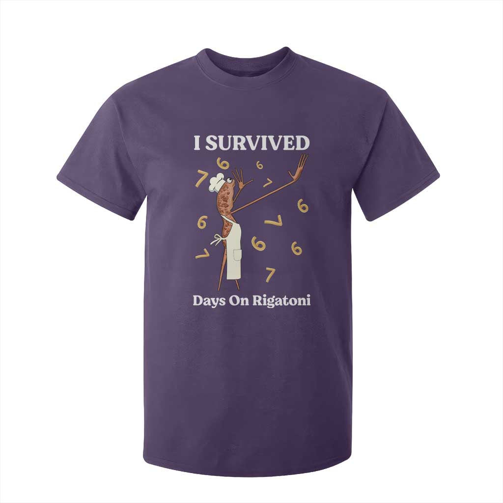 Marcus The Worm Meme T Shirt For Kid I Survived 67 Days On Rigatoni TS14 Purple Print Your Wear