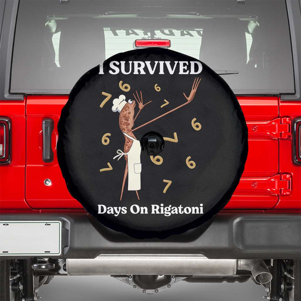 Marcus The Worm Meme Spare Tire Cover I Survived 67 Days On Rigatoni TS14 Black Print Your Wear