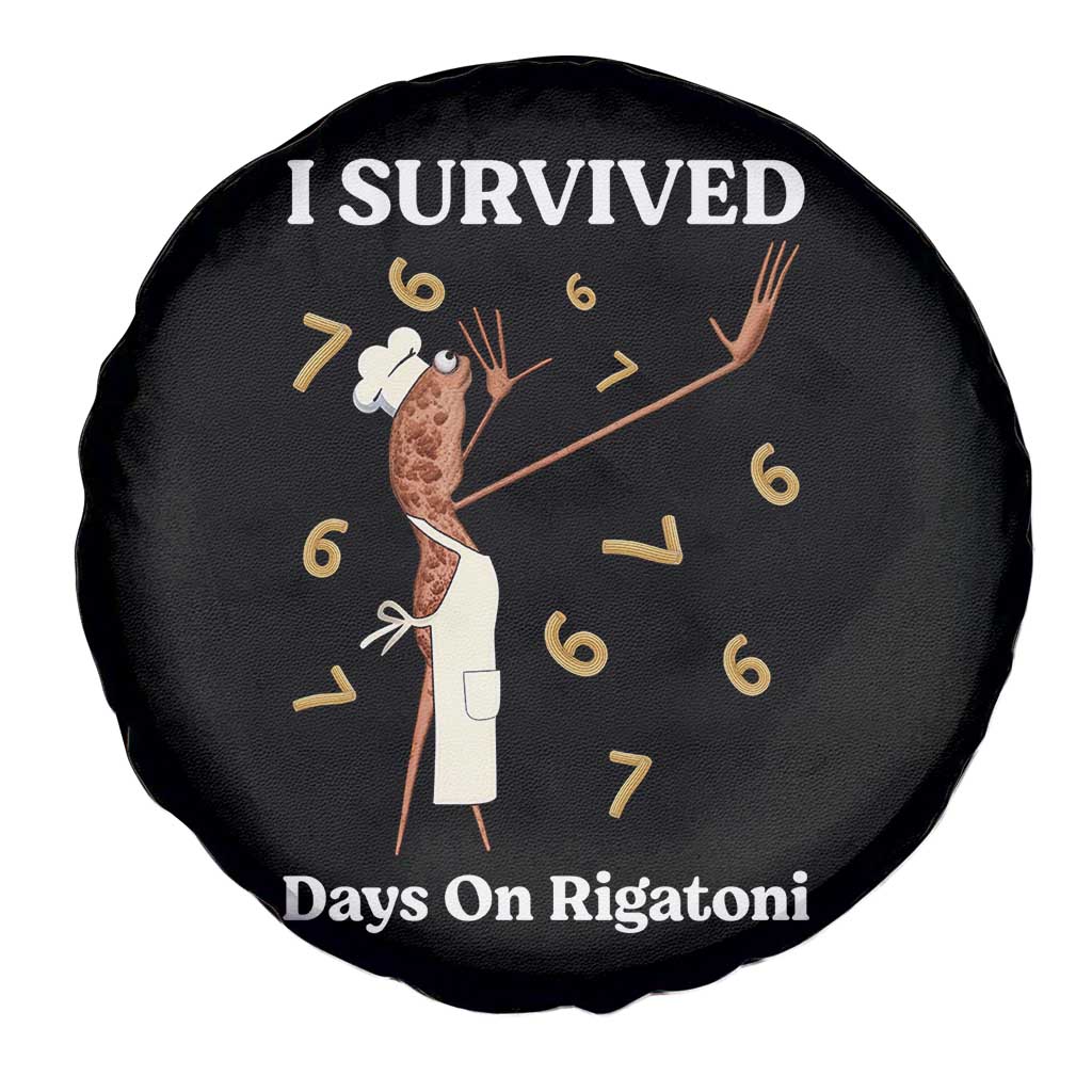 Marcus The Worm Meme Spare Tire Cover I Survived 67 Days On Rigatoni TS14 Print Your Wear