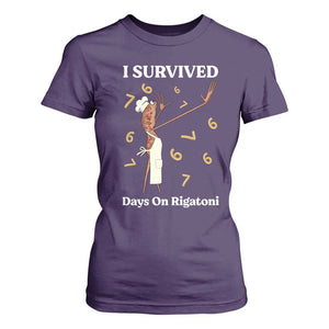 Marcus The Worm Meme T Shirt For Women I Survived 67 Days On Rigatoni TS14 Purple Print Your Wear