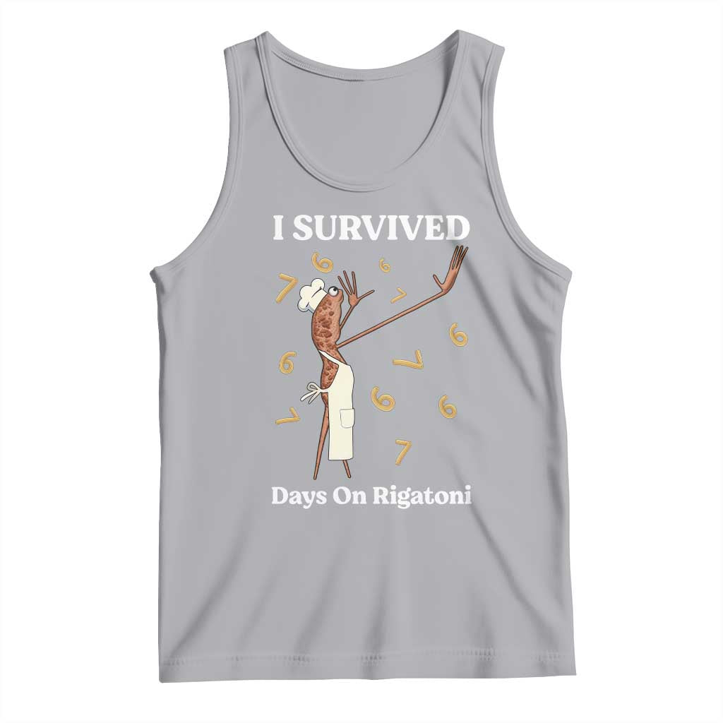 Marcus The Worm Meme Tank Top I Survived 67 Days On Rigatoni TS14 Athletic Heather Print Your Wear