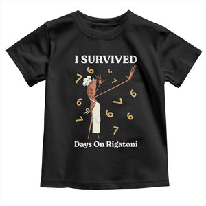 Marcus The Worm Meme Toddler T Shirt I Survived 67 Days On Rigatoni TS14 Black Print Your Wear