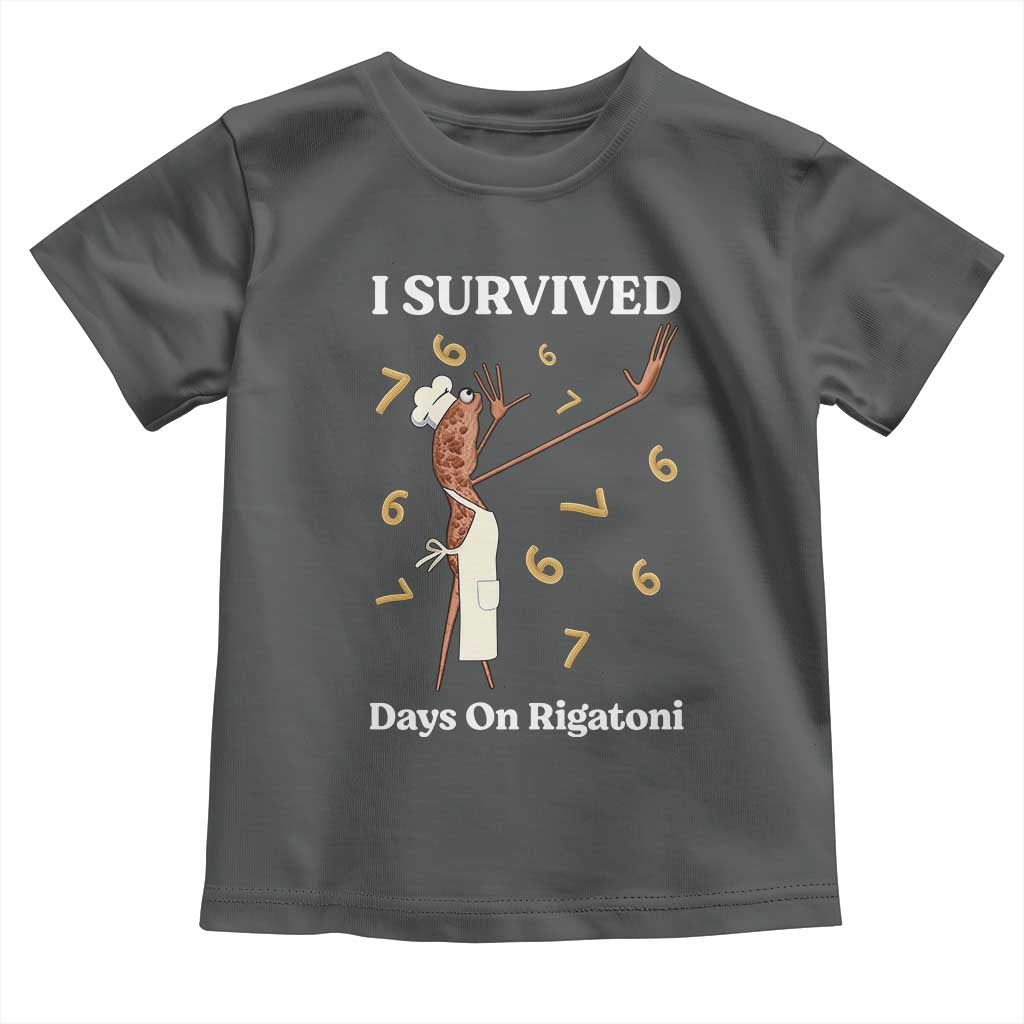 Marcus The Worm Meme Toddler T Shirt I Survived 67 Days On Rigatoni TS14 Dark Heather Print Your Wear