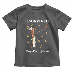 Marcus The Worm Meme Toddler T Shirt I Survived 67 Days On Rigatoni TS14 Dark Heather Print Your Wear