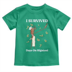 Marcus The Worm Meme Toddler T Shirt I Survived 67 Days On Rigatoni TS14 Irish Green Print Your Wear