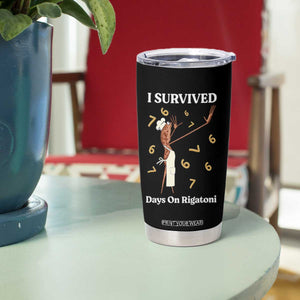 Marcus The Worm Meme Tumbler Cup I Survived 67 Days On Rigatoni TS14 Print Your Wear
