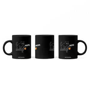 No Kings Protest Coffee Mug Funny Cat Kicking Crown TS14 Print Your Wear