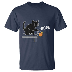 No Kings Protest T Shirt Funny Cat Kicking Crown TS14 Navy Print Your Wear