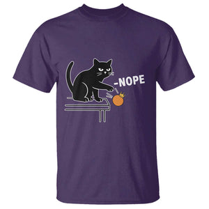 No Kings Protest T Shirt Funny Cat Kicking Crown TS14 Purple Print Your Wear
