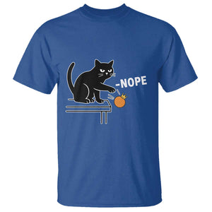 No Kings Protest T Shirt Funny Cat Kicking Crown TS14 Royal Blue Print Your Wear