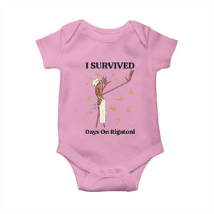 Marcus The Worm Meme Baby Onesie Funny 67 Six Seven Brain Rot TS14 Light Pink Print Your Wear