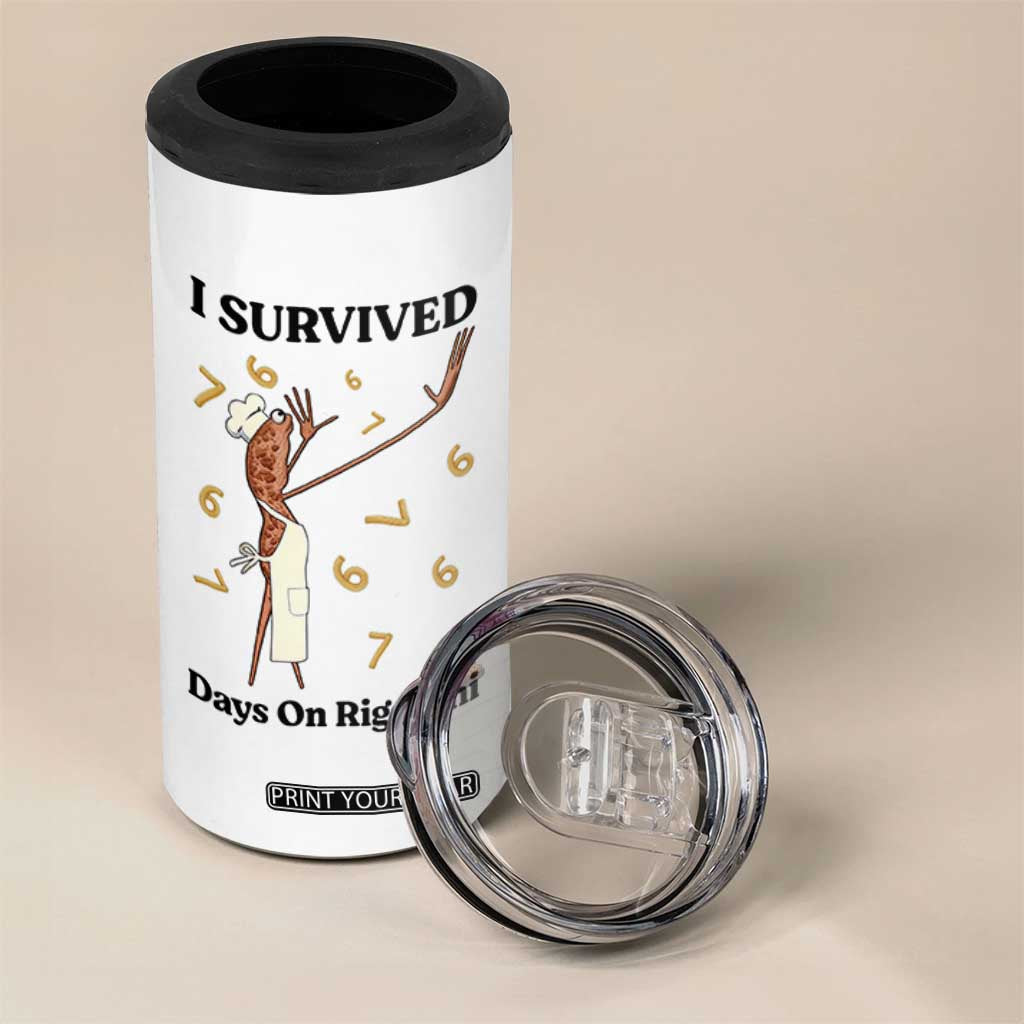 Marcus The Worm Meme 4 in 1 Can Cooler Tumbler Funny 67 Six Seven Brain Rot TS14 Print Your Wear