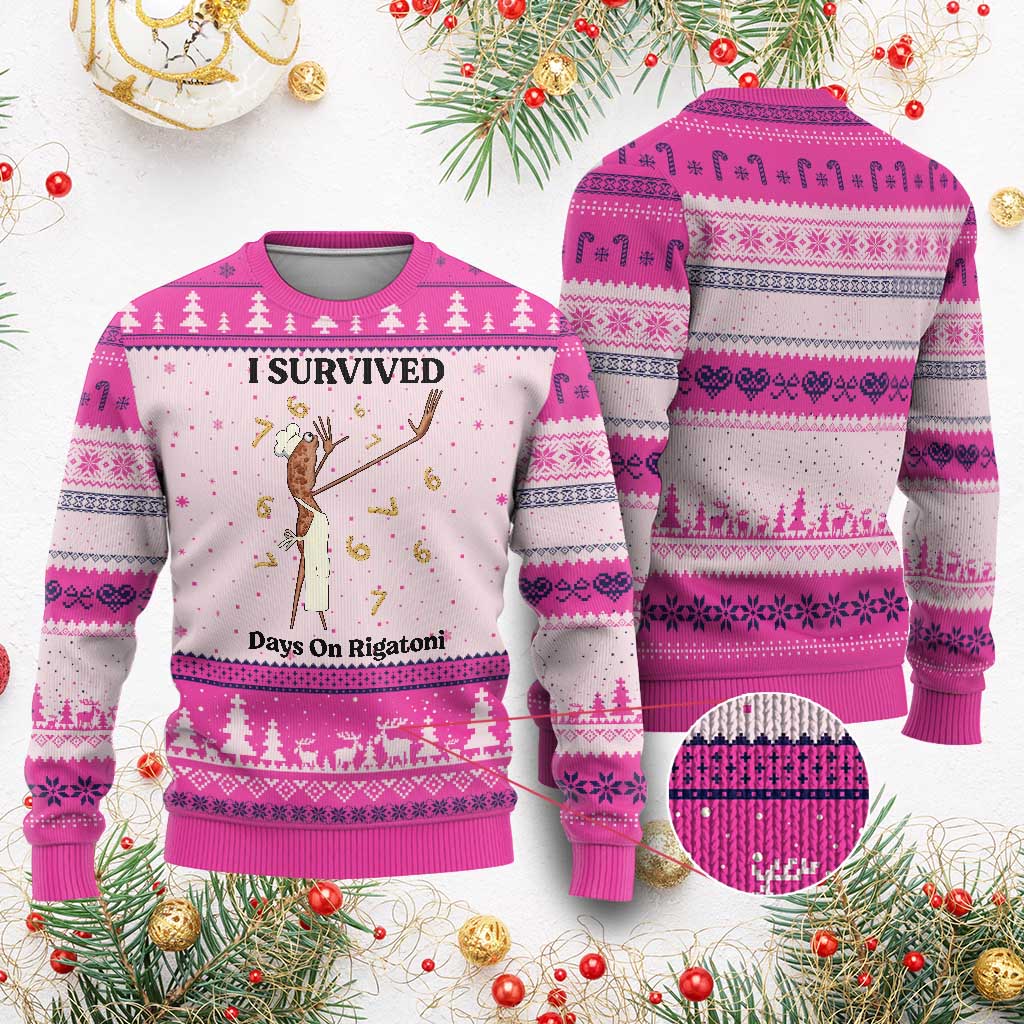 Marcus The Worm Meme Ugly Christmas Sweater Funny 67 Six Seven Brain Rot TS14 Hot Pink Print Your Wear