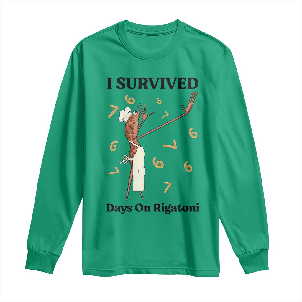 Marcus The Worm Meme Long Sleeve Shirt Funny 67 Six Seven Brain Rot TS14 Irish Green Print Your Wear