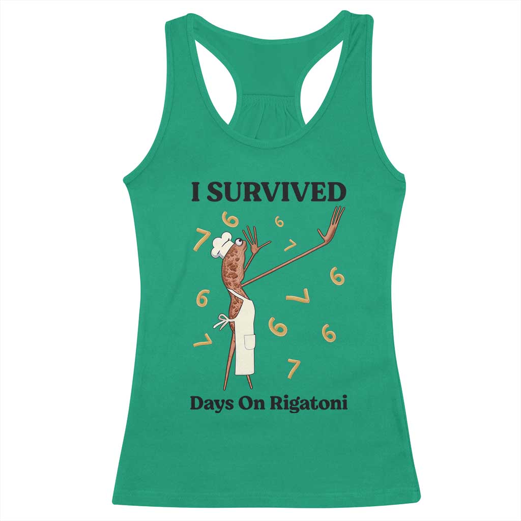Marcus The Worm Meme Racerback Tank Top Funny 67 Six Seven Brain Rot TS14 Irish Green Print Your Wear