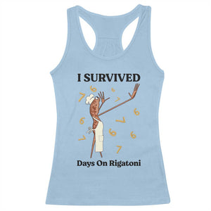 Marcus The Worm Meme Racerback Tank Top Funny 67 Six Seven Brain Rot TS14 Light Blue Print Your Wear