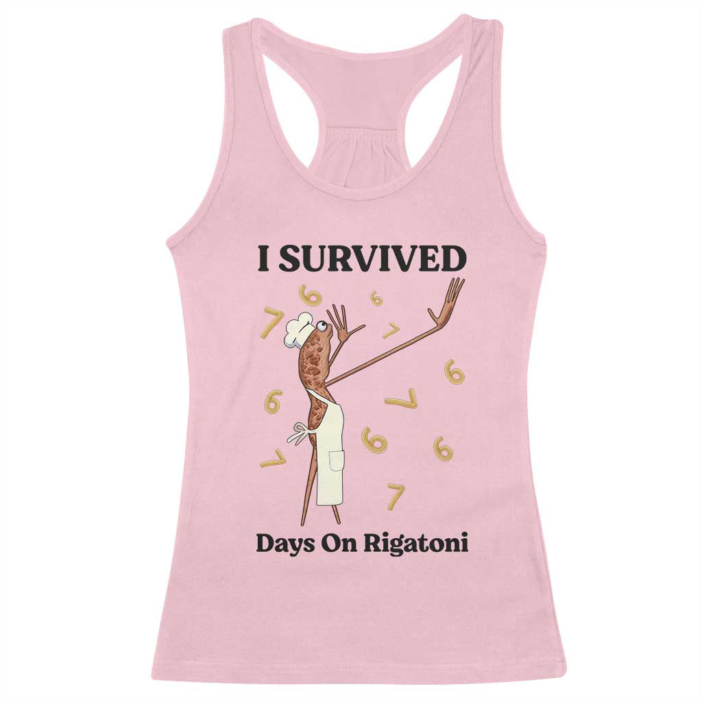 Marcus The Worm Meme Racerback Tank Top Funny 67 Six Seven Brain Rot TS14 Light Pink Print Your Wear