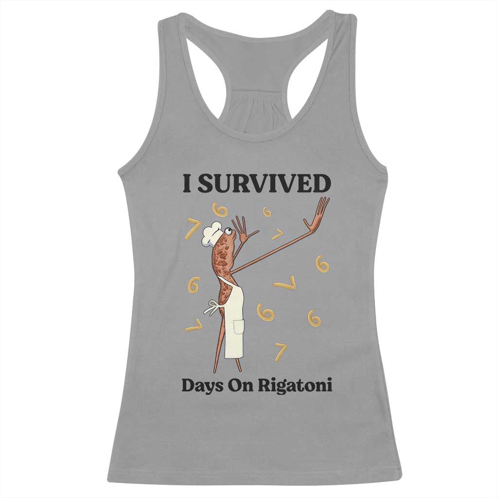 Marcus The Worm Meme Racerback Tank Top Funny 67 Six Seven Brain Rot TS14 Sport Gray Print Your Wear
