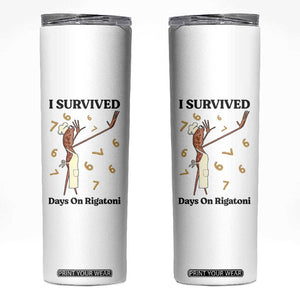 Marcus The Worm Meme Skinny Tumbler Funny 67 Six Seven Brain Rot TS14 White Print Your Wear