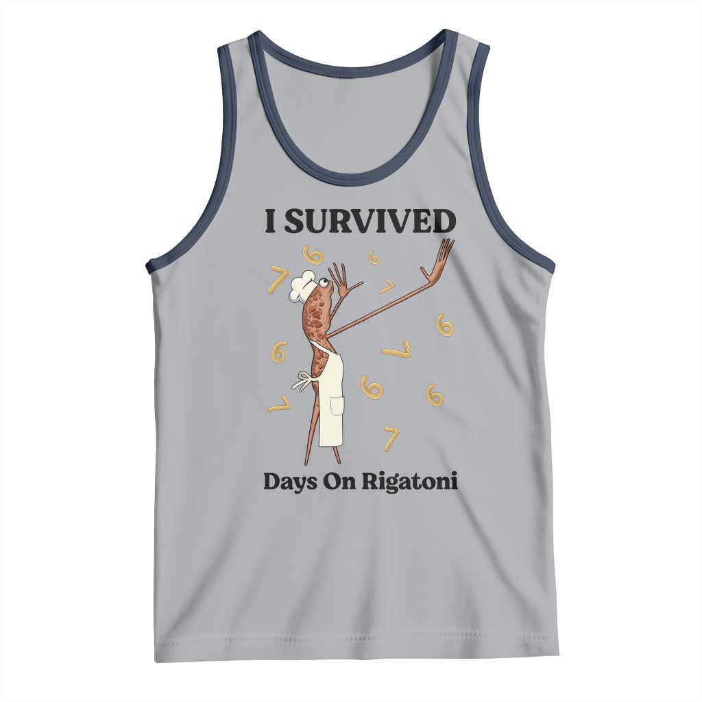 Marcus The Worm Meme Tank Top Funny 67 Six Seven Brain Rot TS14 Athletic Heather Navy Print Your Wear