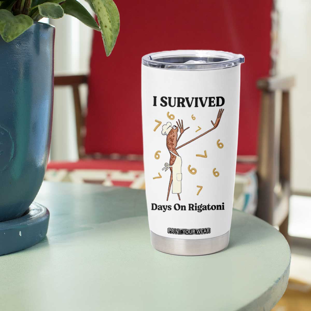 Marcus The Worm Meme Tumbler Cup Funny 67 Six Seven Brain Rot TS14 Print Your Wear