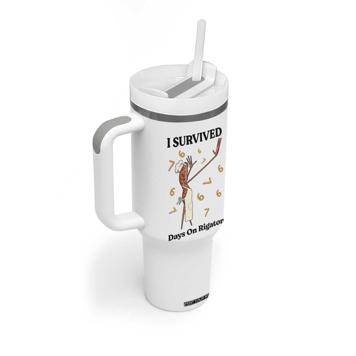 Marcus The Worm Meme Tumbler With Handle Funny 67 Six Seven Brain Rot TS14 Print Your Wear