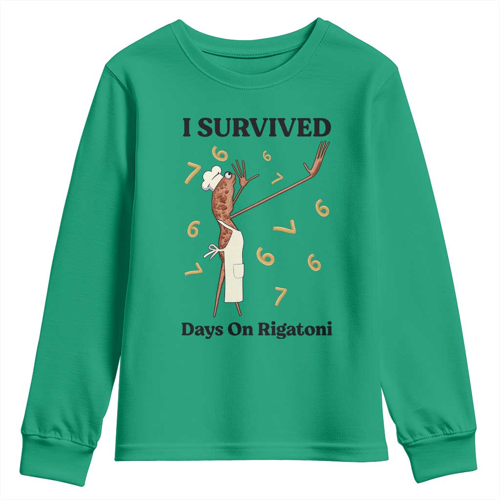 Marcus The Worm Meme Youth Sweatshirt Funny 67 Six Seven Brain Rot TS14 Irish Green Print Your Wear