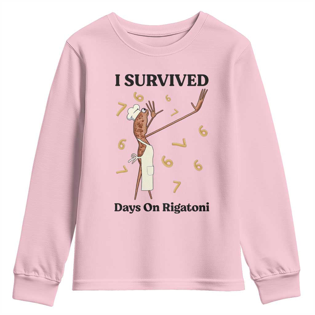 Marcus The Worm Meme Youth Sweatshirt Funny 67 Six Seven Brain Rot TS14 Light Pink Print Your Wear