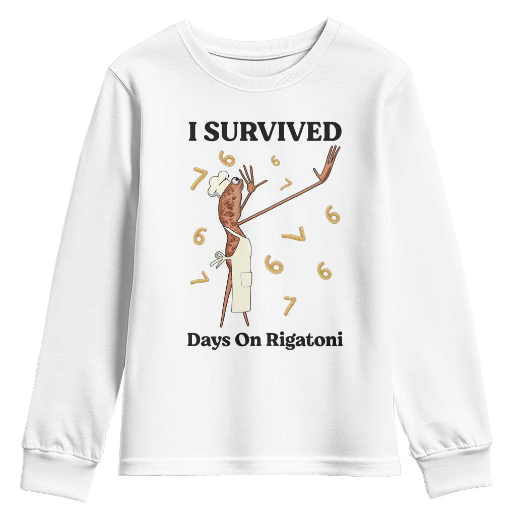 Marcus The Worm Meme Youth Sweatshirt Funny 67 Six Seven Brain Rot TS14 White Print Your Wear