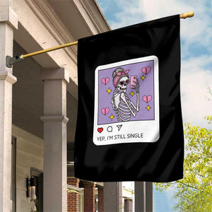 Anti Valentine Garden Flag Funny Skeleton Selfie Meme TS14 Print Your Wear