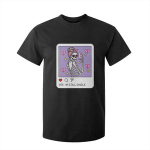 Anti Valentine T Shirt For Kid Funny Skeleton Selfie Meme TS14 Black Print Your Wear