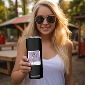 Anti Valentine Skinny Tumbler Funny Skeleton Selfie Meme TS14 Print Your Wear