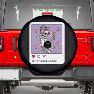 Anti Valentine Spare Tire Cover Funny Skeleton Selfie Meme TS14 Black Print Your Wear