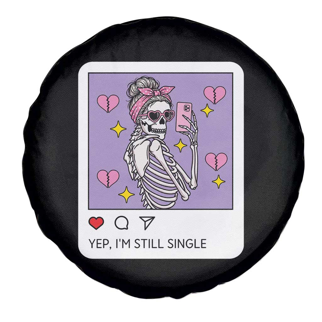Anti Valentine Spare Tire Cover Funny Skeleton Selfie Meme TS14 Print Your Wear