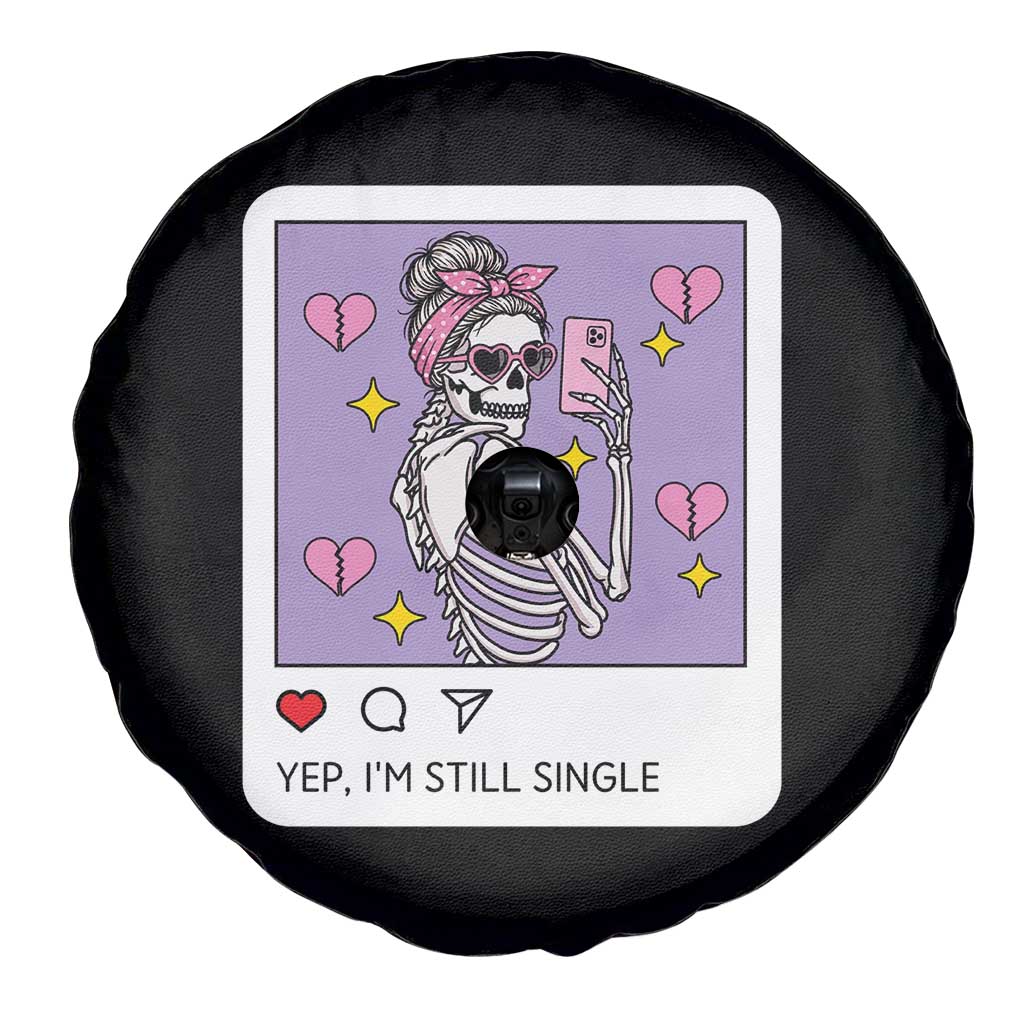 Anti Valentine Spare Tire Cover Funny Skeleton Selfie Meme TS14 Print Your Wear