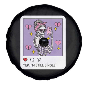 Anti Valentine Spare Tire Cover Funny Skeleton Selfie Meme TS14 Print Your Wear