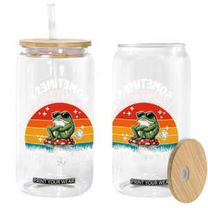 Funny Frog Meme Glass Can Sometimes I Just Be Fartin TS14 Print Your Wear