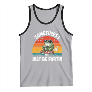 Funny Frog Meme Tank Top Sometimes I Just Be Fartin TS14 Athletic Heather Black Print Your Wear