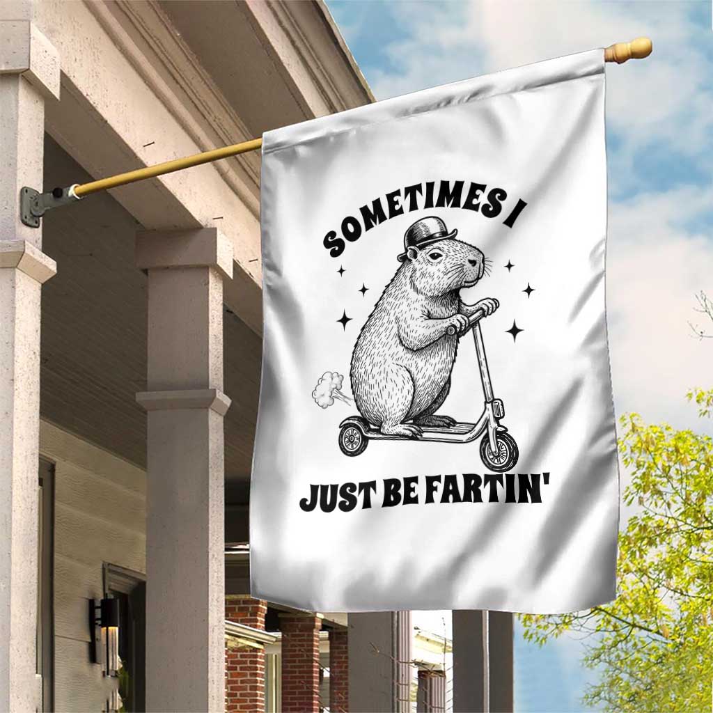 Funny Groundhog Scooter Garden Flag Sometimes I Just Be Fartin TS14 Print Your Wear