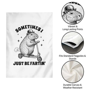 Funny Groundhog Scooter Garden Flag Sometimes I Just Be Fartin TS14 Print Your Wear