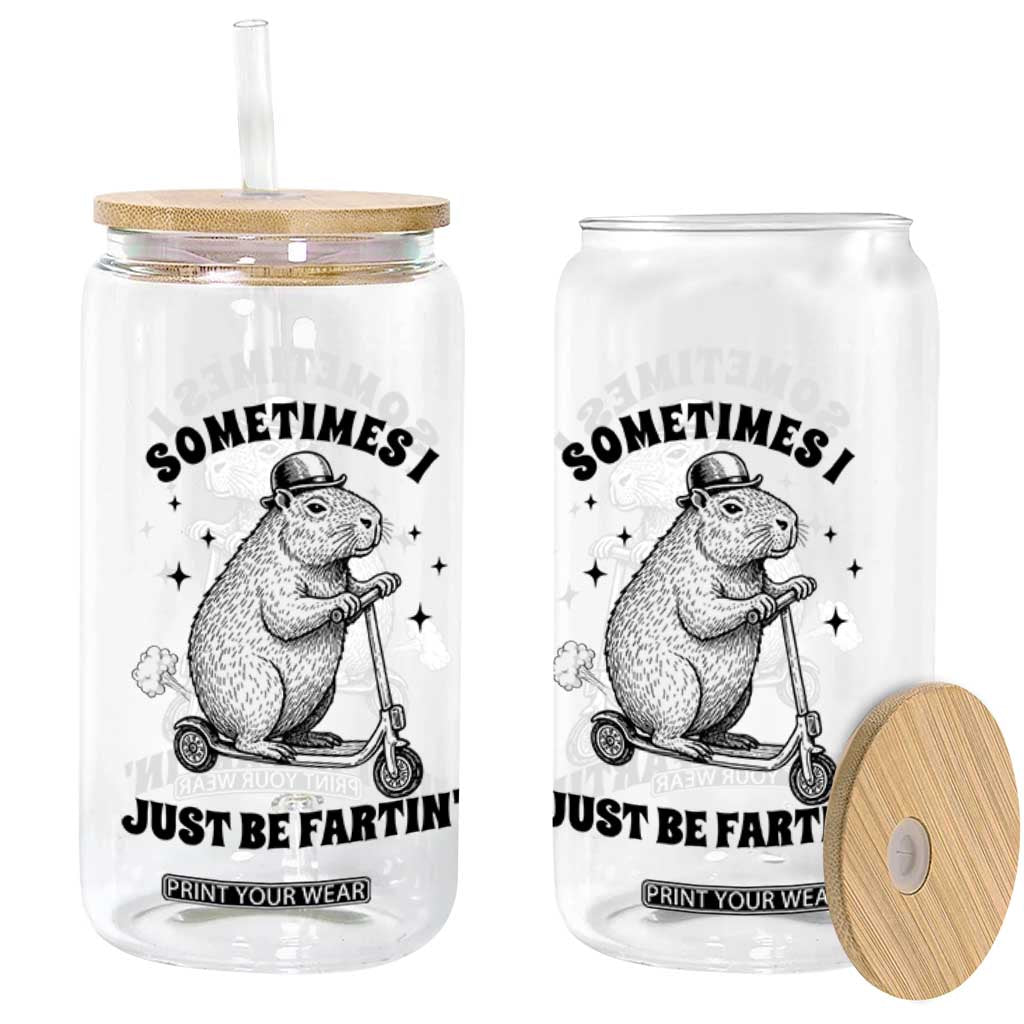 Funny Groundhog Scooter Glass Can Sometimes I Just Be Fartin TS14 Print Your Wear