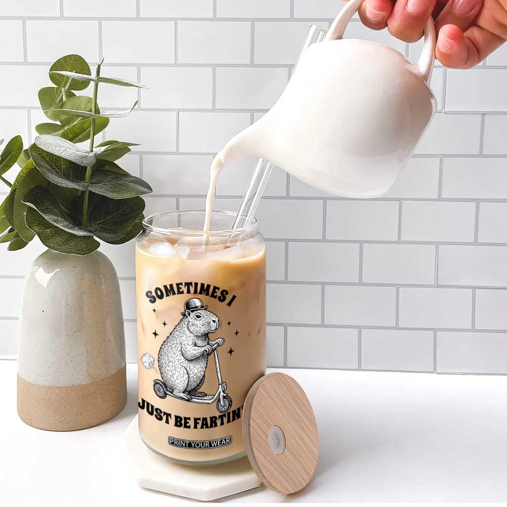 Funny Groundhog Scooter Glass Can Sometimes I Just Be Fartin TS14 Print Your Wear